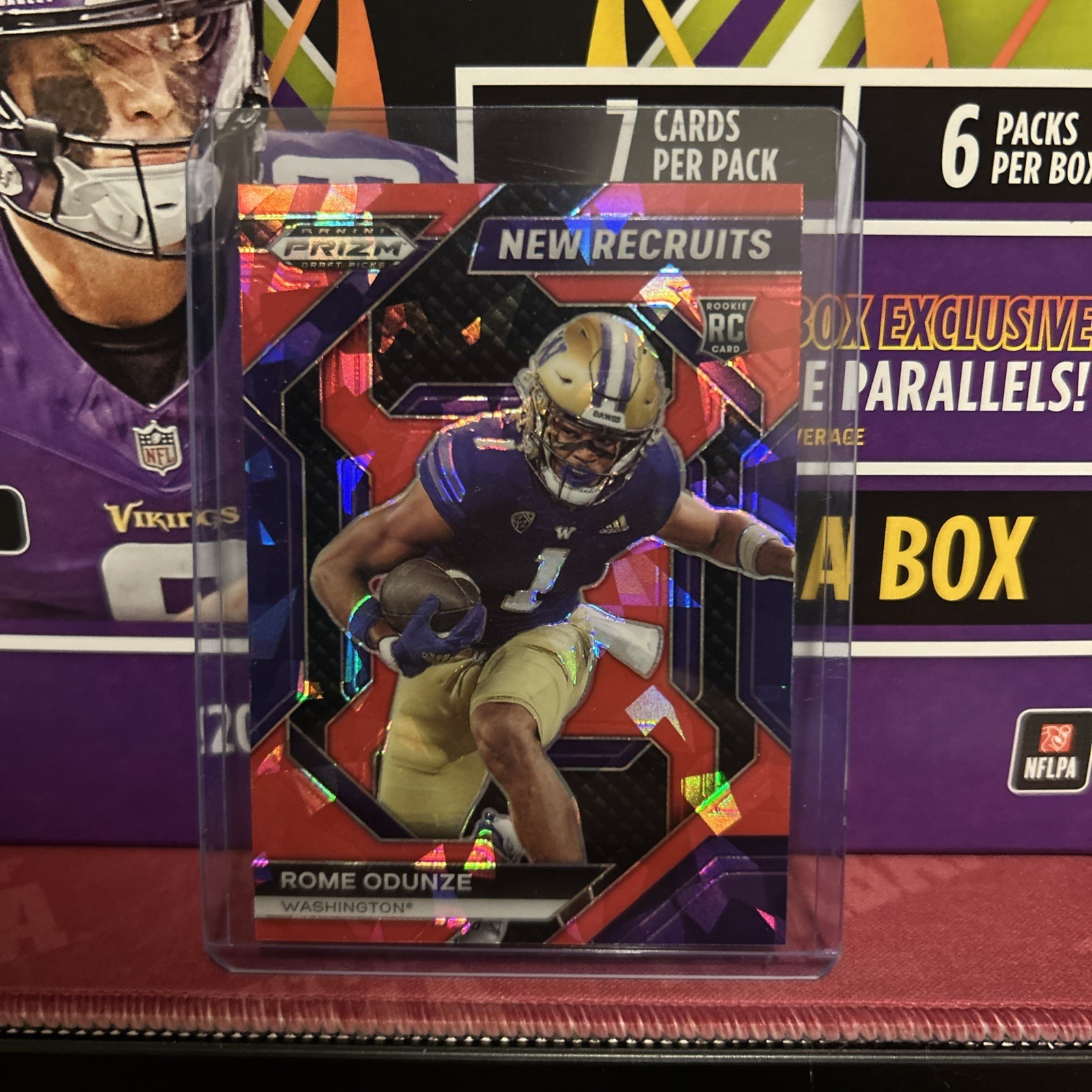 2024 Panini Prizm Draft Picks - New Recruits Rome Odunze Red Ice Prizm (RC)