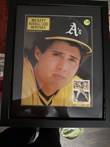 framed October 1990 Beckett Baseball Card Monthly (Issue #67)