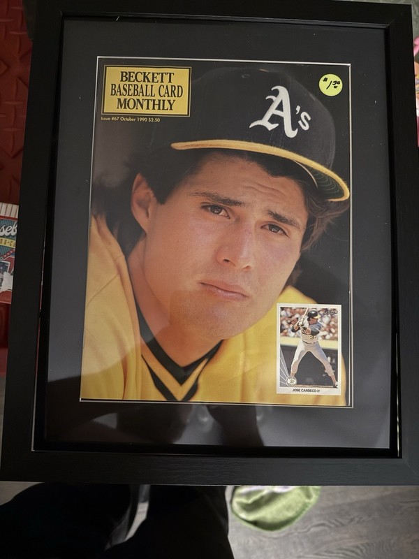framed October 1990 Beckett Baseball Card Monthly (Issue #67)