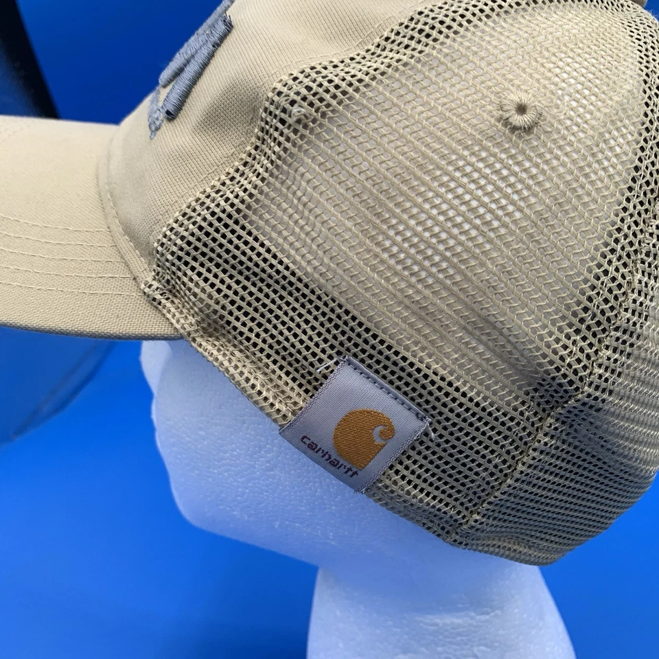 Boné ajustável Carhartt logotipo malha caminhoneiro ajustável - Imagem 3 de 4