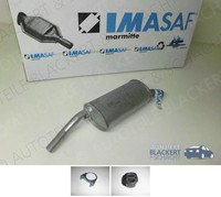 Imasaf Esd Auspuff Endtopf + Anbauteile FüR Opel Corsa A + Cc 1991-1993
