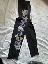 33 Victoria's Secret PINK Legging XL Darkgray Floral Logo NWT