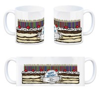Geburtstagstorte Kaffeebecher Zum 83. Geburtstag Mit 83 Kerzen Tasse Becher Mug