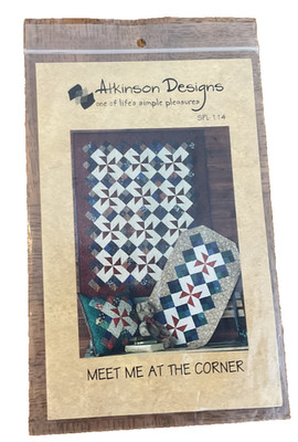 MEET ME AT the CORNER Quilt Pattern by Atkinson Design, 3 Sizes