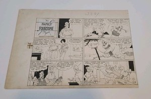 Original Page Art 1934 /Chic Young /Family Foursome (Comics)