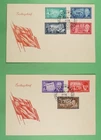DR WHO 1955 GERMANY DDR 2 FDC COMBO R40475