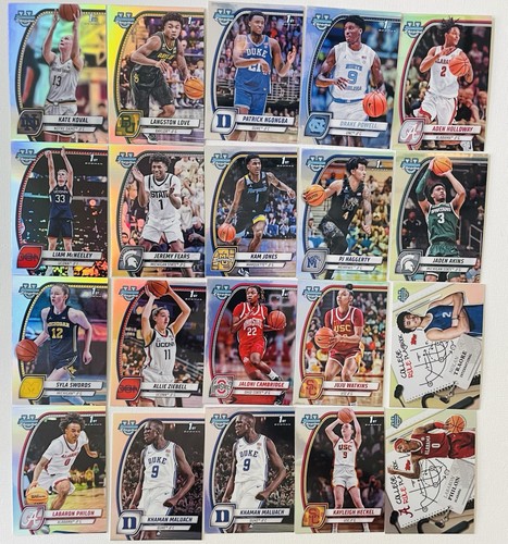 2024-25 Bowman Chrome University Complete Set 1-100 +20 Chrome Refractor Inserts - Picture 5 of 6
