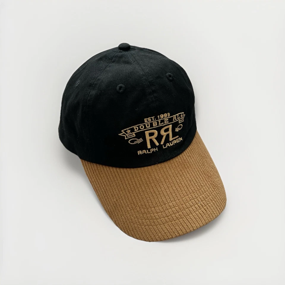 De colección RRL Ralph Lauren Doble RL Gorra Pana Ala Sombrero Foto 2 de 4