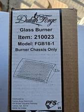 Duluth Forge FGB18-1 Vented Fire Glass Burner Chassis 18inch Black 210023
