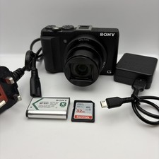 Sony Cybershot DSC-HX60v 20.4MP Digital Compact Camera Black - Charger SD card