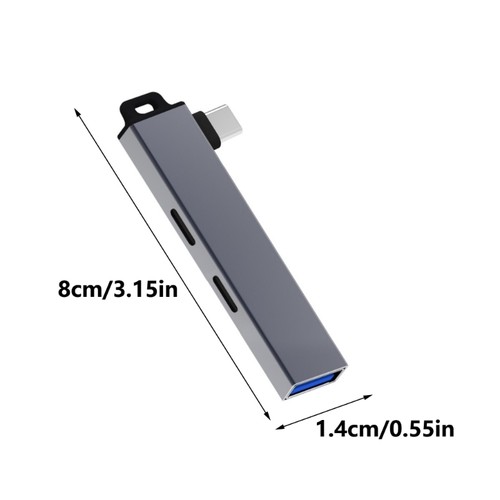 Travel Friendly USB C Hub Type C Adapter USB C Port For Seamlessly Integration - Afbeelding 8 van 10