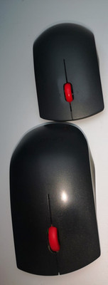 Lenovo 2x Professional Wireless Laser Optical Mouse, Black, Optische Maus
