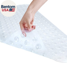 Bath and Shower Safety Mats 40X16 Inch, Non Slip with Suction Cups for Bathroom