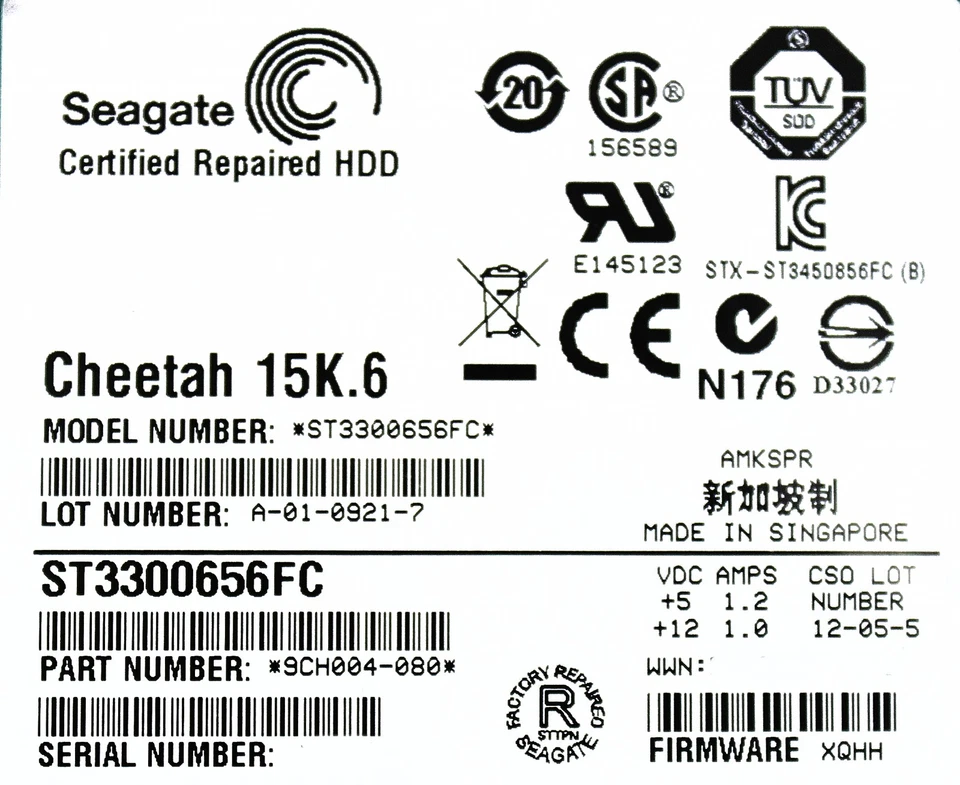 Compellent ST3300656FC-CML 300GB 15K FC 2/4G 9CH004-880 - Image 3 of 4