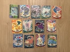 13 x Pokemon TOPPS vintage cards including rare RAINBOW holo Bulbasaur