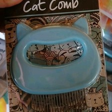 Nixo Cat Comb Massage Comb for Cats Soft Teeth Blue Grooming Tool