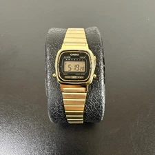 Vintage Casio 3191 LA670W Gold Hand Wrist Watch Water Resistant