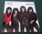 KISS LICK IT UP LP RARE CUSTOM MAKEUP COVER 1983  BRAZILIAN PRESSING- NOT SEALED