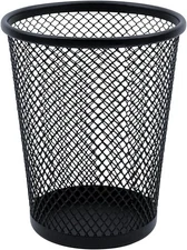 HSYMQ Desk Pencil Pen Holder, Wire Mesh Cup Holder for Black 