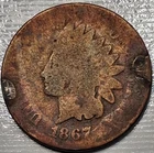 1867 Indian Head Cent Penny