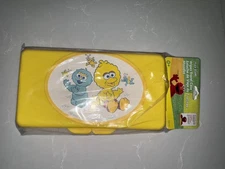 NOS 2007 Sesame Street Big Bird Yellow Plastic Wipes Travel (Case Only)