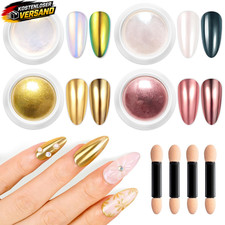 Nagelchrompulver Set f&uuml;r DIY Glanz Effekte auf N&auml;gel und Kunstn&auml;gel