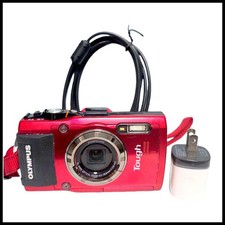 OLYMPUS TG-3 Tough Waterproof 16 MP Compact Digital Camera Red SD Card Charger
