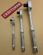 New Craftsman Ratchet Set 3pc 12 38 14 3 Ext. Bars 72t Low-profile Qr New Craftsman Ratchet Set 3pc 12 38 14 3 Ext. Bars 72t Low-profile Qr