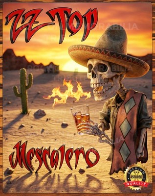 ZZ Top - Mescalero - Tribute - Premium Aluminum Metal Sign   11 x 14