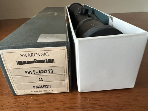 Swarovski 1.5-6x42mm Rifle Scope SWAROVSKI RAIL MOUNT NEW. Great For R8 BLASER