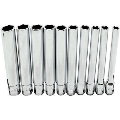 Astro Pneumatic 4110 (10-PC) 3/8'' Drive Extra Deep Metric Socket Set New