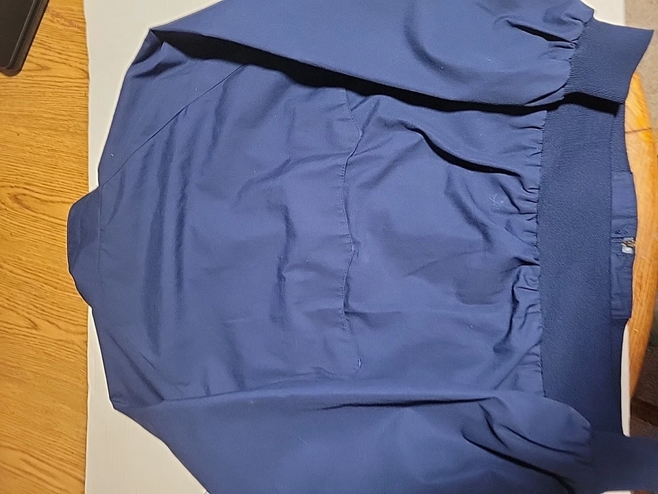 Vintage Field & Stream Bomber Jacket Men's M Blue 90s Bi Swing Plaid Lined - Image 3 of 4