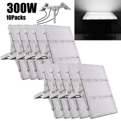 10x 300W LED Flood Light Cool White Module Spotlight Bright Outdoor Lighting US