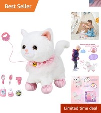 Voice-Activated Remote Control Plush Cat - Interactive Educational Toy for Girls
