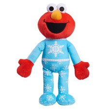 Just Play Sesame Street Holiday 15-inch Large Plush Elmo Stuffed Animal, Red