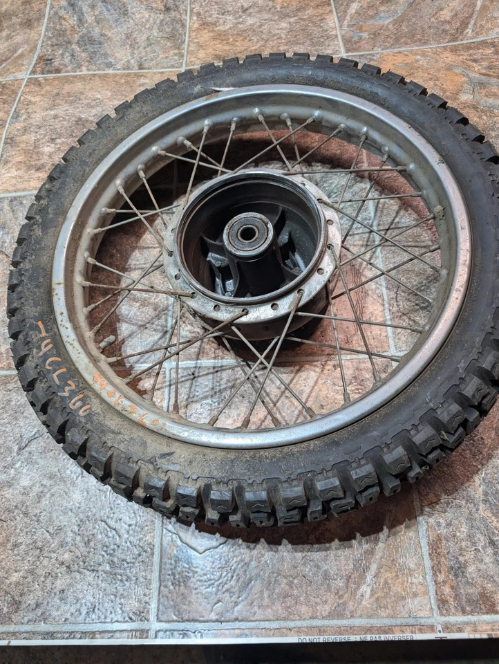 Заднее колесо 1974 Honda CL360 Cl360 Cl 360 - Изображение 4 из 4