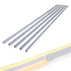 Yescom 5x 3ft LED Track Channel 7x10mm Aluminium Mounting Rails for Rope Lights — photo 1