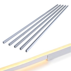 Yescom 5x 3ft LED Track Channel 7x10mm Aluminium Mounting Rails for Rope Lights