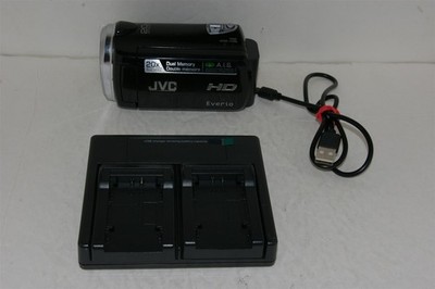 JVC Everio GZ-HM320BU HD Digital Camcorder 8GB Black TESTED!