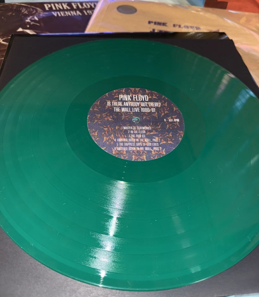 Pink Floyd Is There Anybody Out There? Mega Rare 3lp Green Vinyl - Image 3 of 4