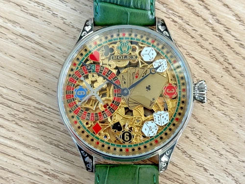 BEAUTIFUL VINTAGE ROLEX LEVER MOVEMENT IN A NEW QUALITY CASE, FULLY SERVICED.