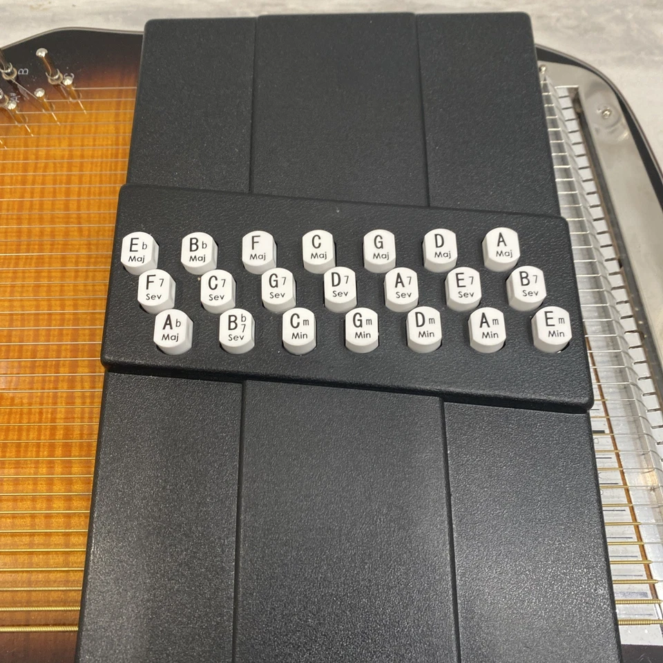 Oscar Schmidt OS150FCE Appalachian 21 Chord Electric Autoharp, Sunburst, Limited - Image 4 of 4