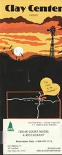 Clay Center, Kansas, The Heart Of The Heartland,  Vintage Brochure