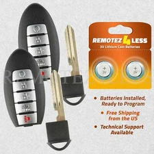 2 For 2017 2018 2019 2020 Nissan Rogue Replacement Car Remote Key Fob Blade 5b