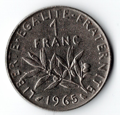 1965 France One Franc Coin | eBay