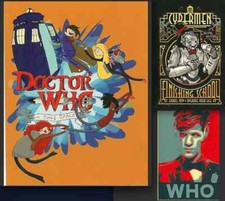 Assorted Doctor Who Vinyl Decal Sticker Pack 3 total stickers 
