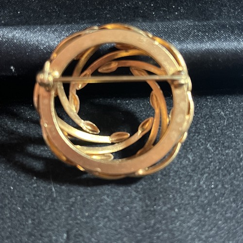 Vintage Gold Tone Nest Like Brooch 3-6 - Picture 5 of 6