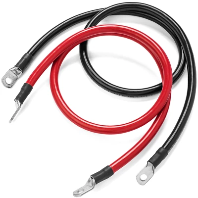 Spartan Power 2/0 AWG Battery Cables Made in the USA! Terminated 5/16" or 3/8"