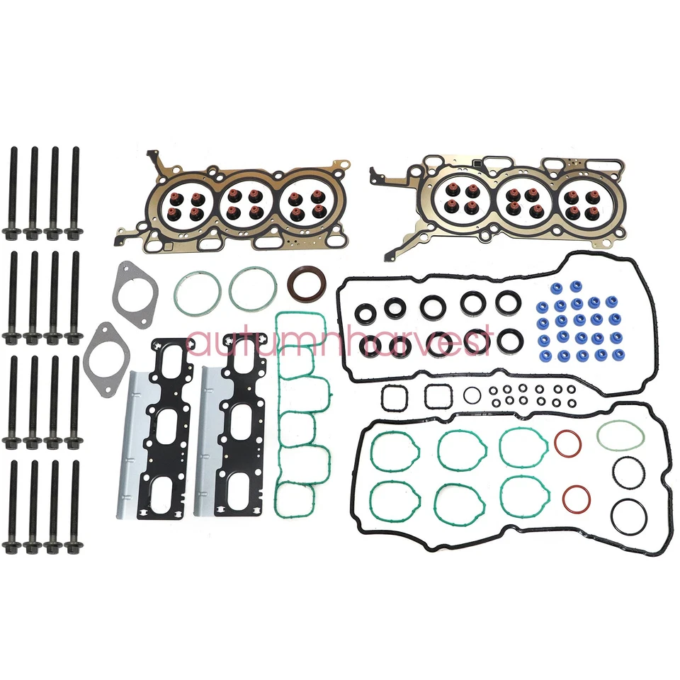 New Head Gasket Set Head Bolts For 11-19 Ford Edge Explorer Flex Taurus 3.5L V6 - Image 2 of 4
