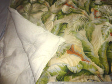TOMMY BAHAMA PALMIERS TROPICAL PALM LEAVES 1 KING/CALIFORNIA COMFORTER 110x96